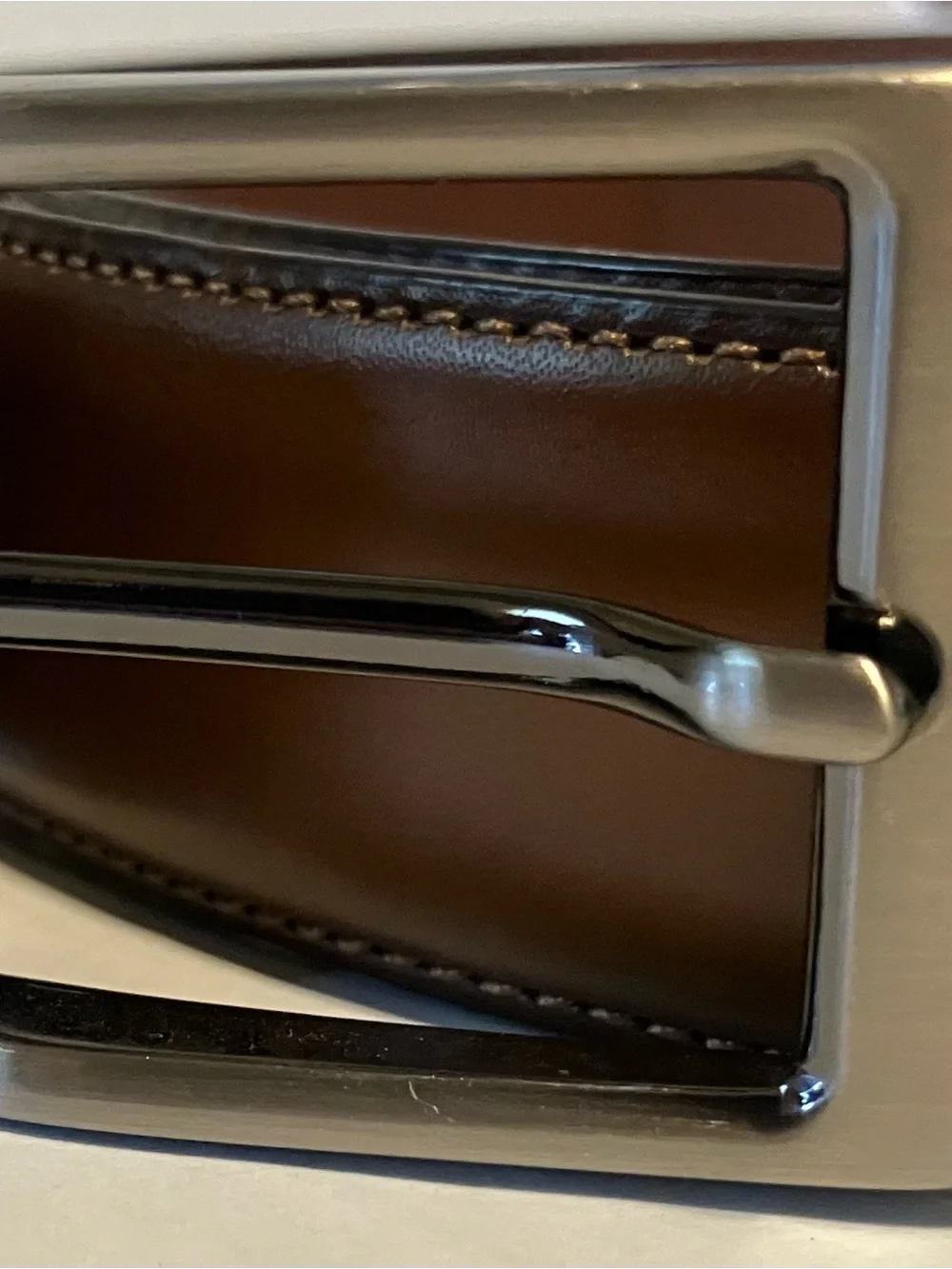 Penguin Brown Leather Belt Sz 42